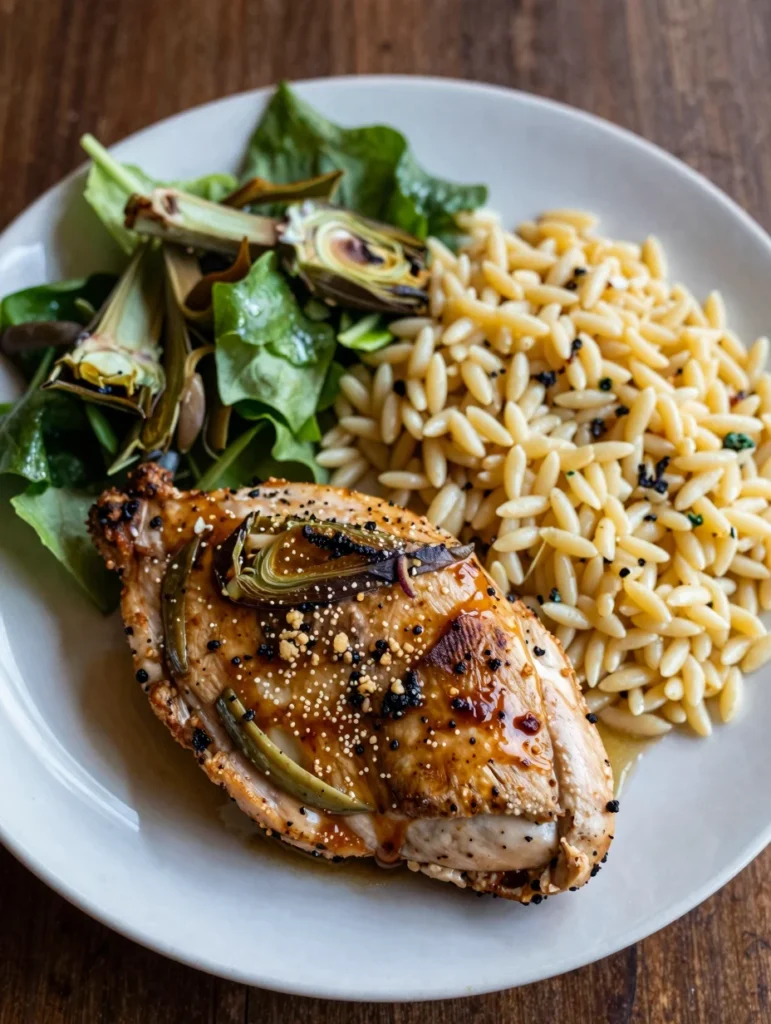 Skillet Chicken with Artichokes
