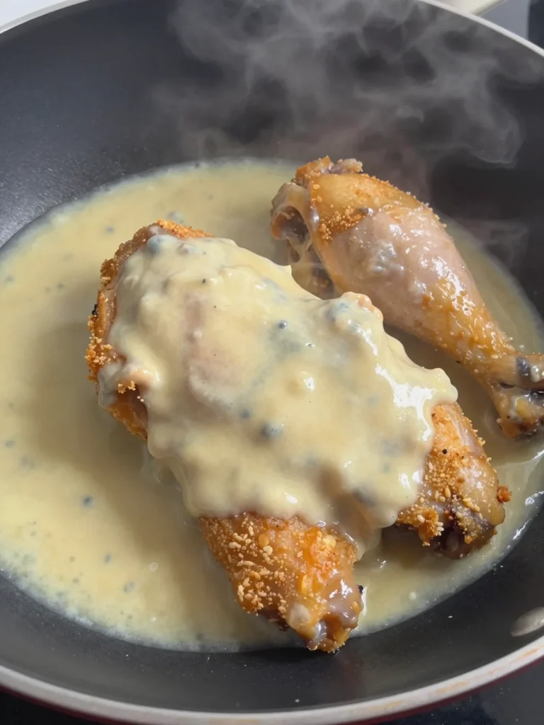 Skillet Chicken with Cream Sauce