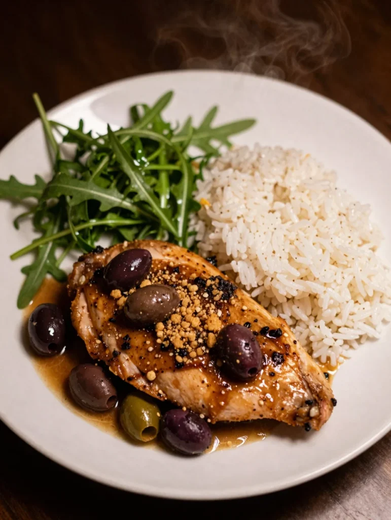 Skillet Chicken with Olives
