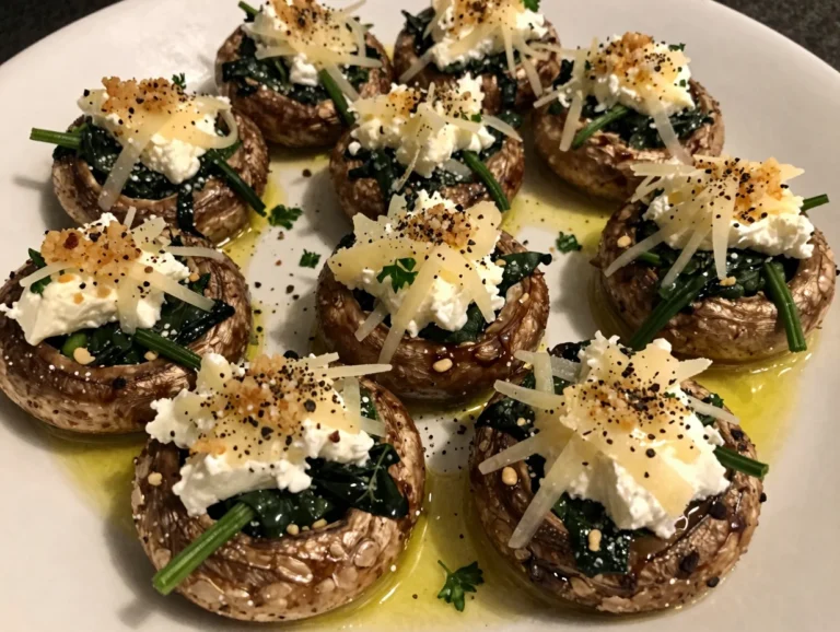 Baked Stuffed Portobello Mushrooms