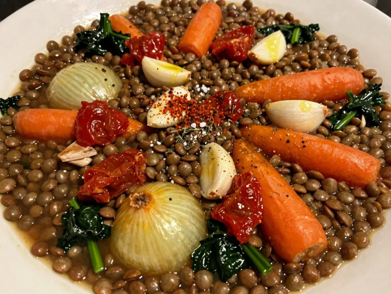 One Pan Lentil Bake