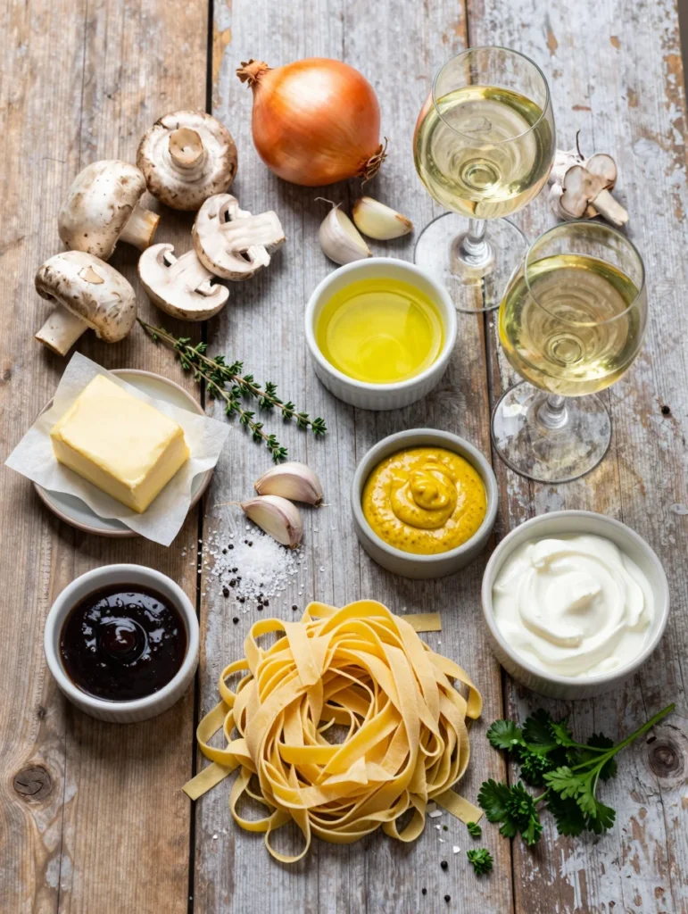 One Pan Mushroom Stroganoff
