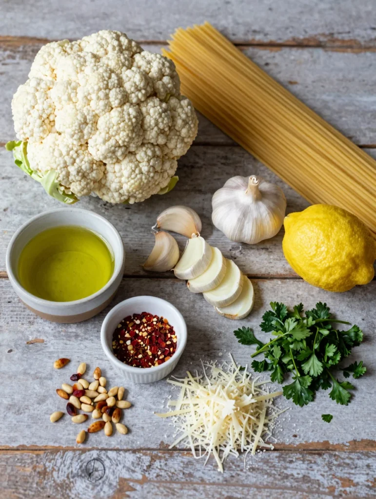 One Pan Roasted Cauliflower Pasta