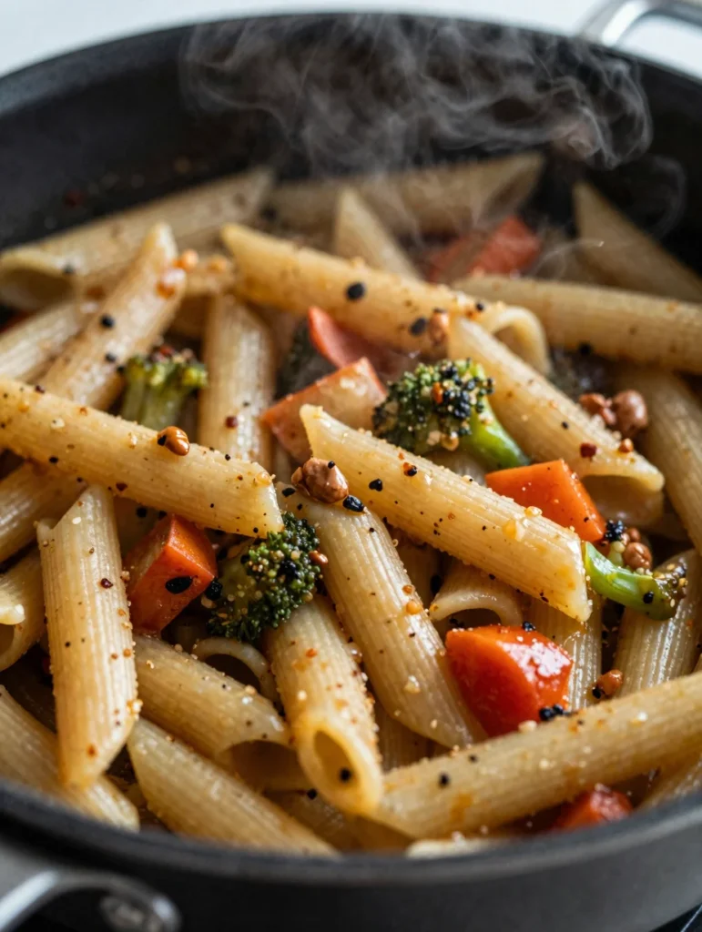 One Pan Roasted Veggie Pasta