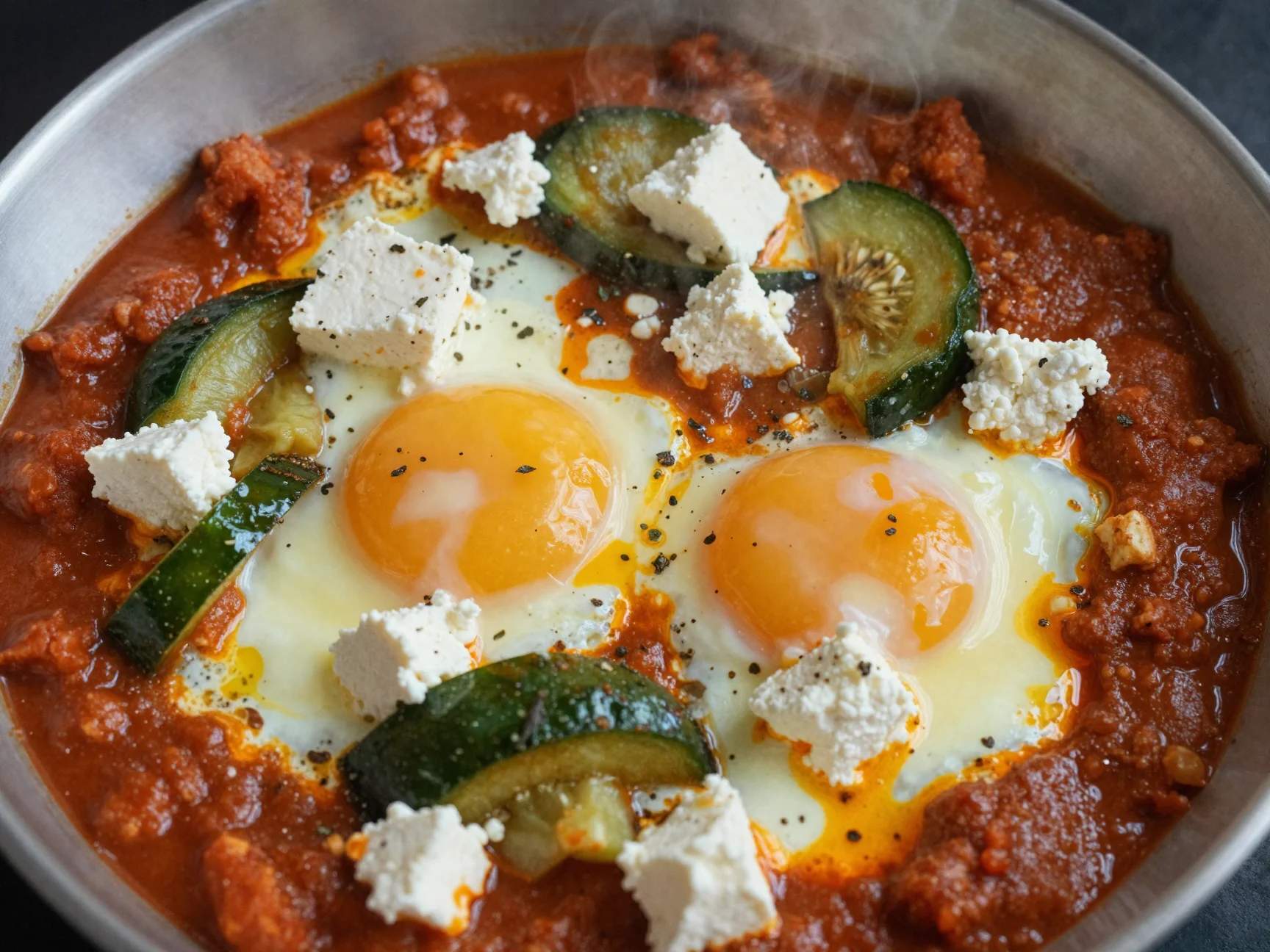 One Pan Shakshuka with Feta