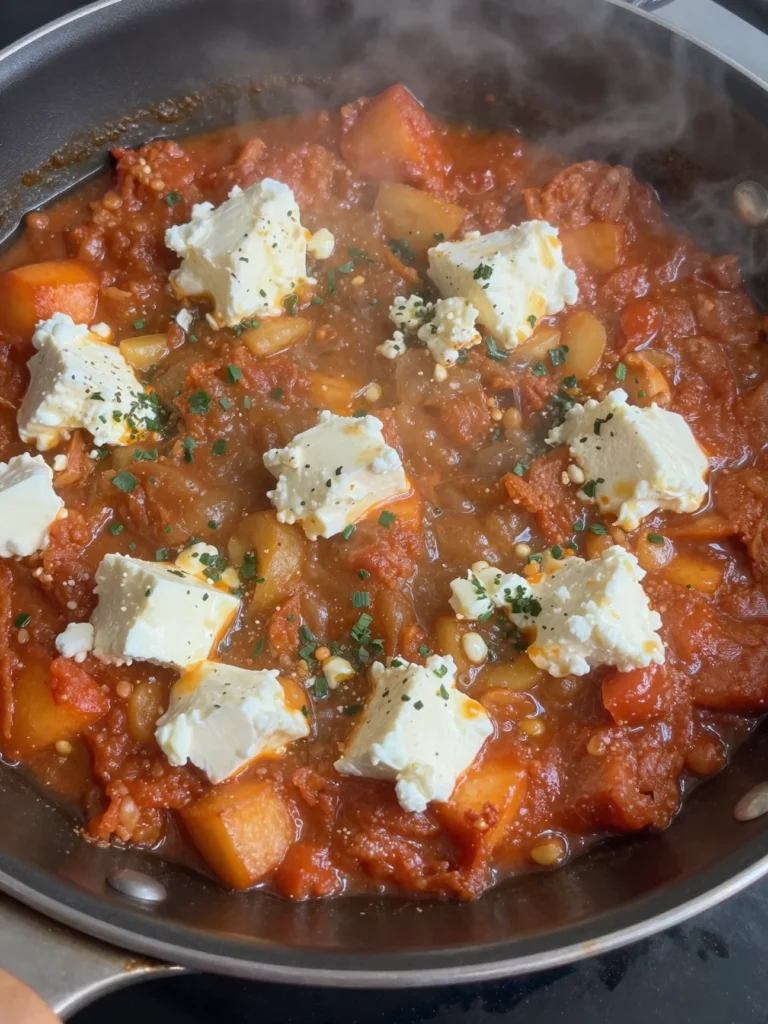 One Pan Shakshuka with Feta