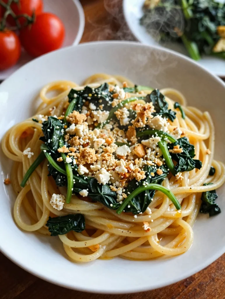 One Pan Spinach and Ricotta Pasta